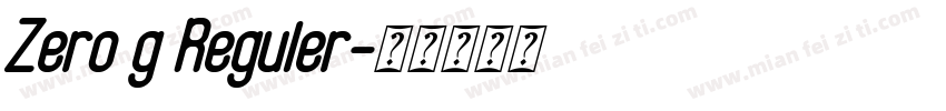 Zero g Reguler字体转换